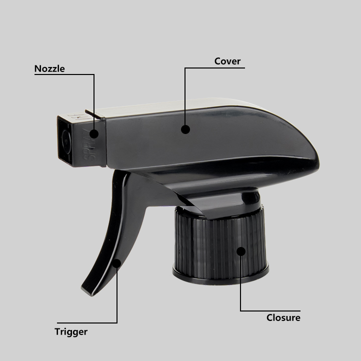 New Design 28/410 Black All Plastic Trigger Sprayer with Mist And Stream Settings Wholesale New Design 28/410 Black All Plastic Trigger Sprayer with Mist And Stream Settings Wholesale