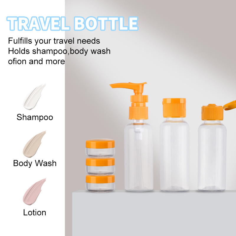 8pcs Plastic Empty Bottle Set Refillable Toiletry Mini Travel Bottles Kit Wholesale 8pcs Plastic Empty Bottle Set Refillable Toiletry Mini Travel Bottles Kit Wholesale