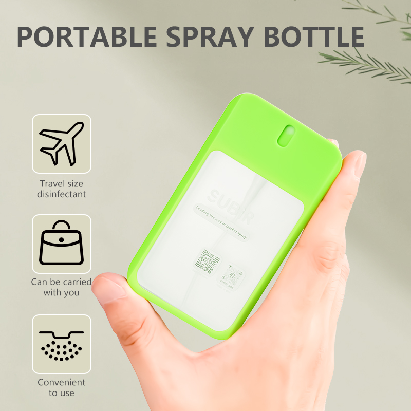 High Quality Transparent Luxury 45ml Plastic Square Credit Card Spray Bottle Factory High Quality Transparent Luxury 45ml Plastic Square Credit Card Spray Bottle Factory