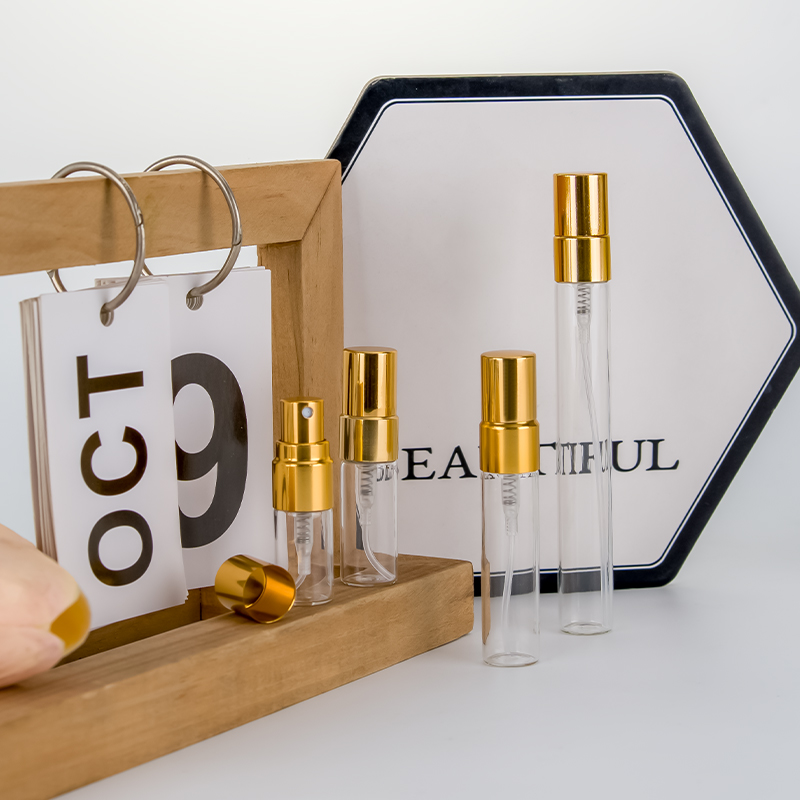 2ml 3ml 5ml 10ml Travel Pocket Size Empty Glass Spray Perfume Bottle with Gold Aluminum Cap Factory 2ml 3ml 5ml 10ml Travel Pocket Size Empty Glass Spray Perfume Bottle with Gold Aluminum Cap Factory