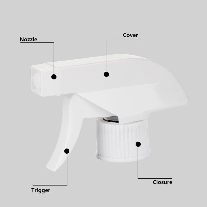 High Quality 28mm Hand White All Plastic Screw Trigger Sprayer for Plastic Bottle High Quality 28mm Hand White All Plastic Screw Trigger Sprayer for Plastic Bottle