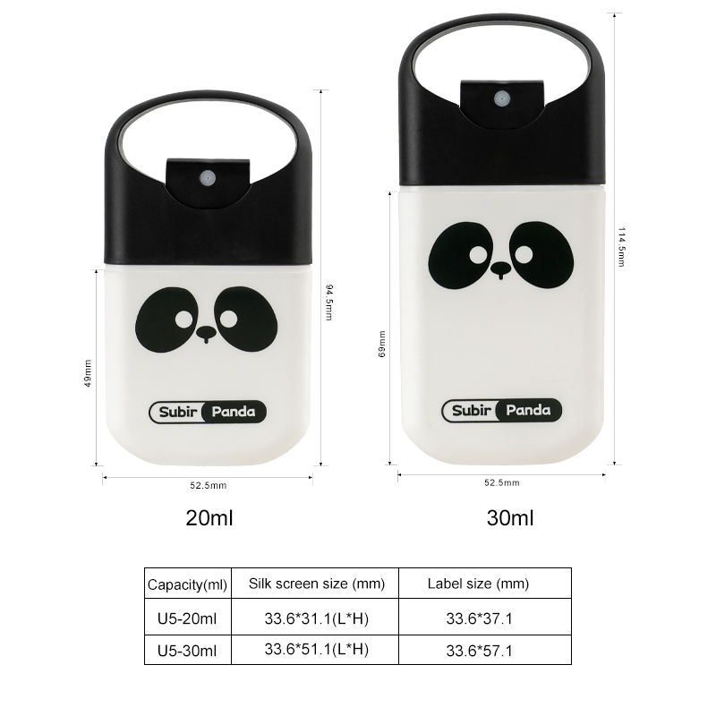 Plastic Mini Size Pocket Portable Travel Fine Mist Spray Bottles Refillable Cosmetic Packaging Supplier