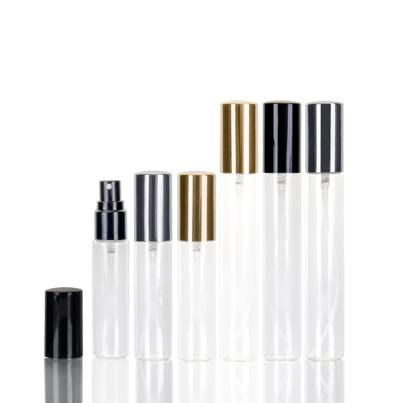 Luxury 5ml 10ml 15ml Round Empty Clear Mini Glass Perfume Spray Bottles Custom