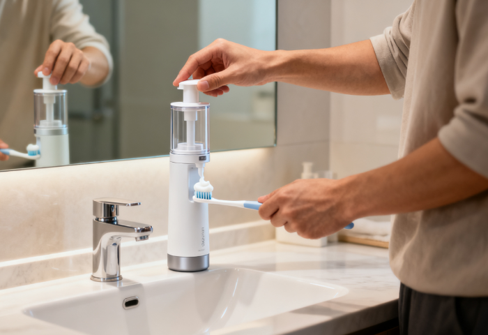 airless bottle for toothpaste
