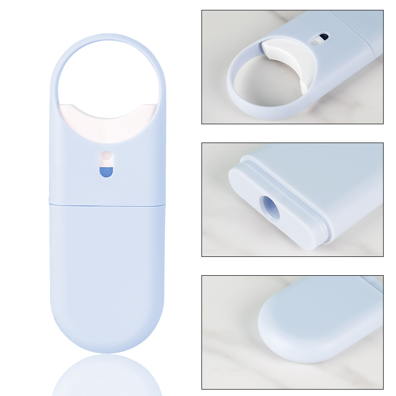 New Design 10ml 15ml Empty Plastic Travel Portable Round Ring Spray Perfume Bottle Factory