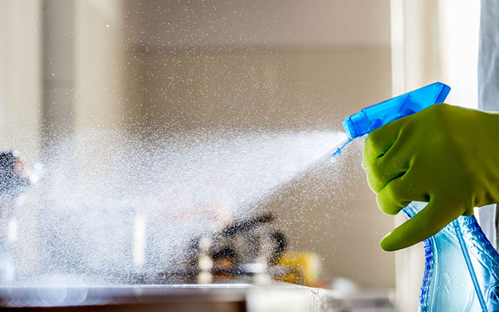 Household cleaning spray bottle