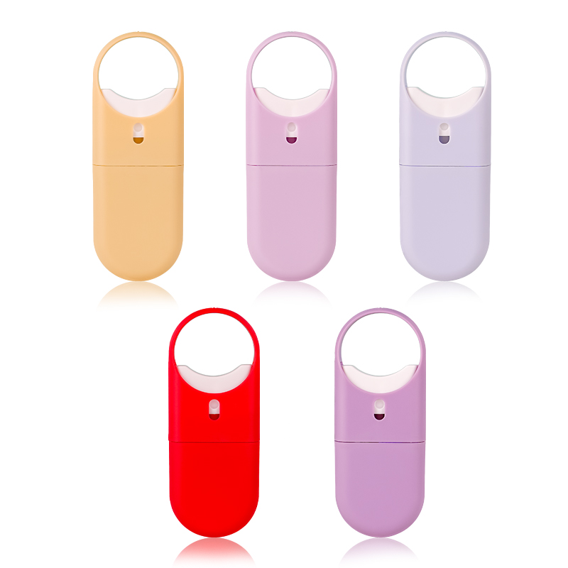 New Design 10ml 15ml Empty Plastic Travel Portable Round Ring Spray Perfume Bottle Factory