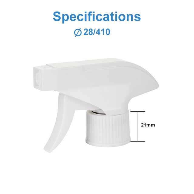 28/410 Professional White All Plastic Fine Mist Trigger Sprayer Manufacturer Factory